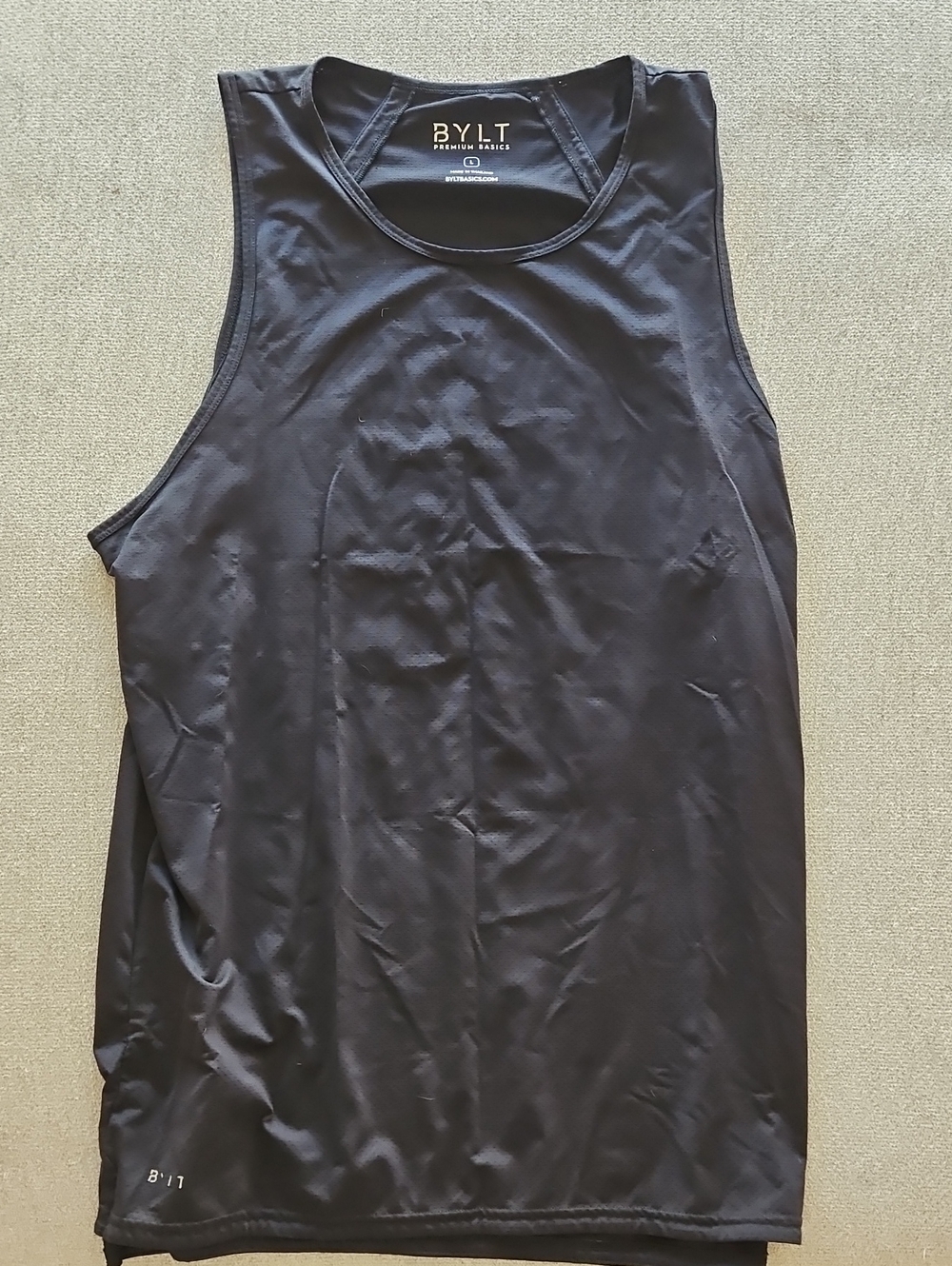 BYLT Basics Black Men's Performance Tank